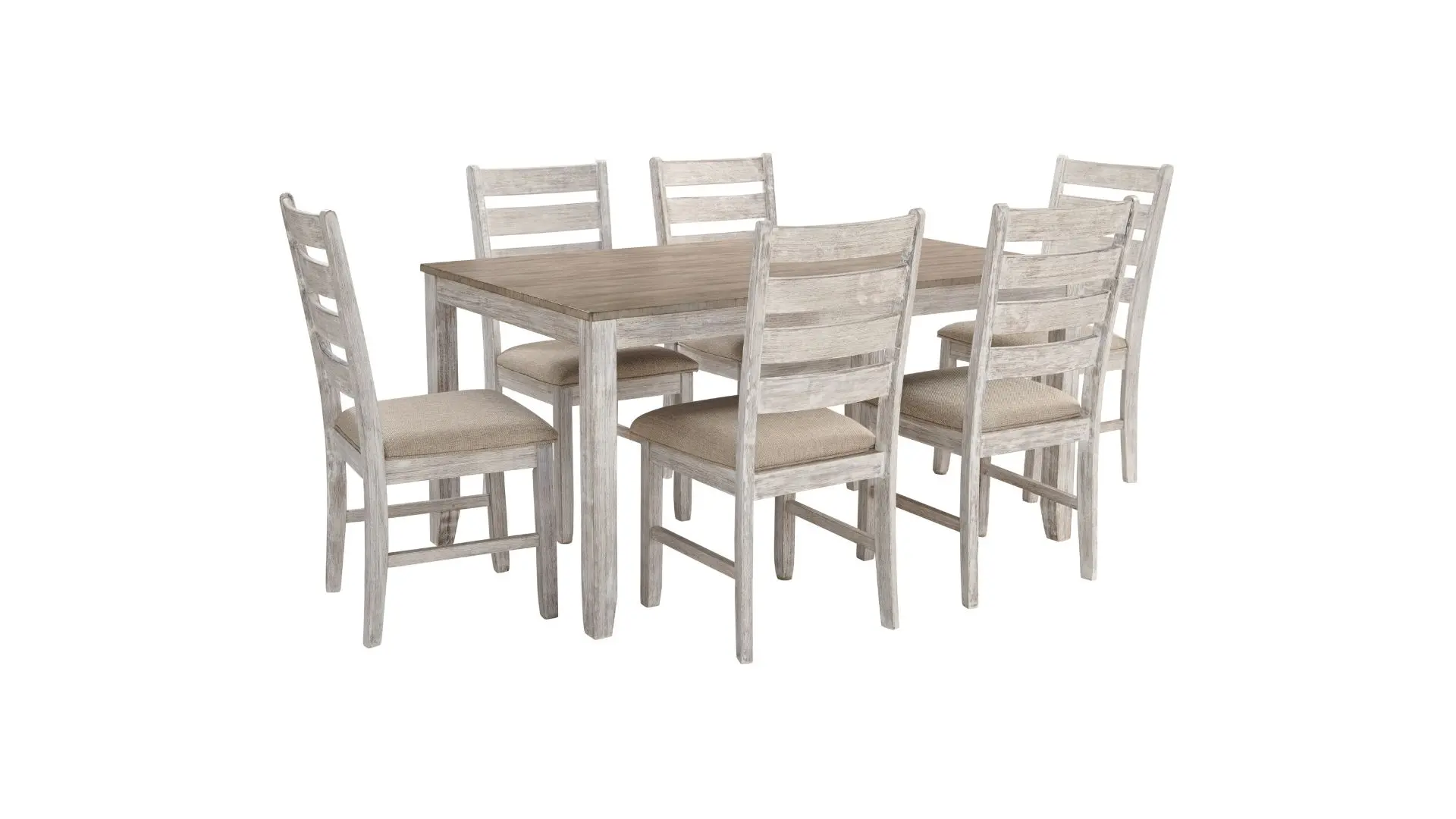 SKEMPTON DINING ROOM TABLE WITH 6 CHAIRS photo