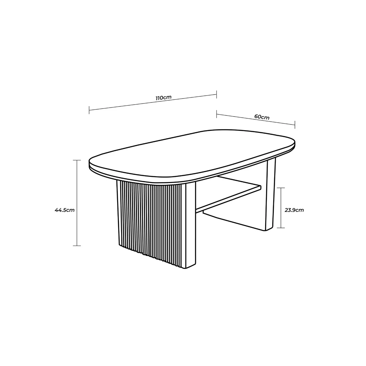 Thicky Legs Coffee Table [Cedar] photo