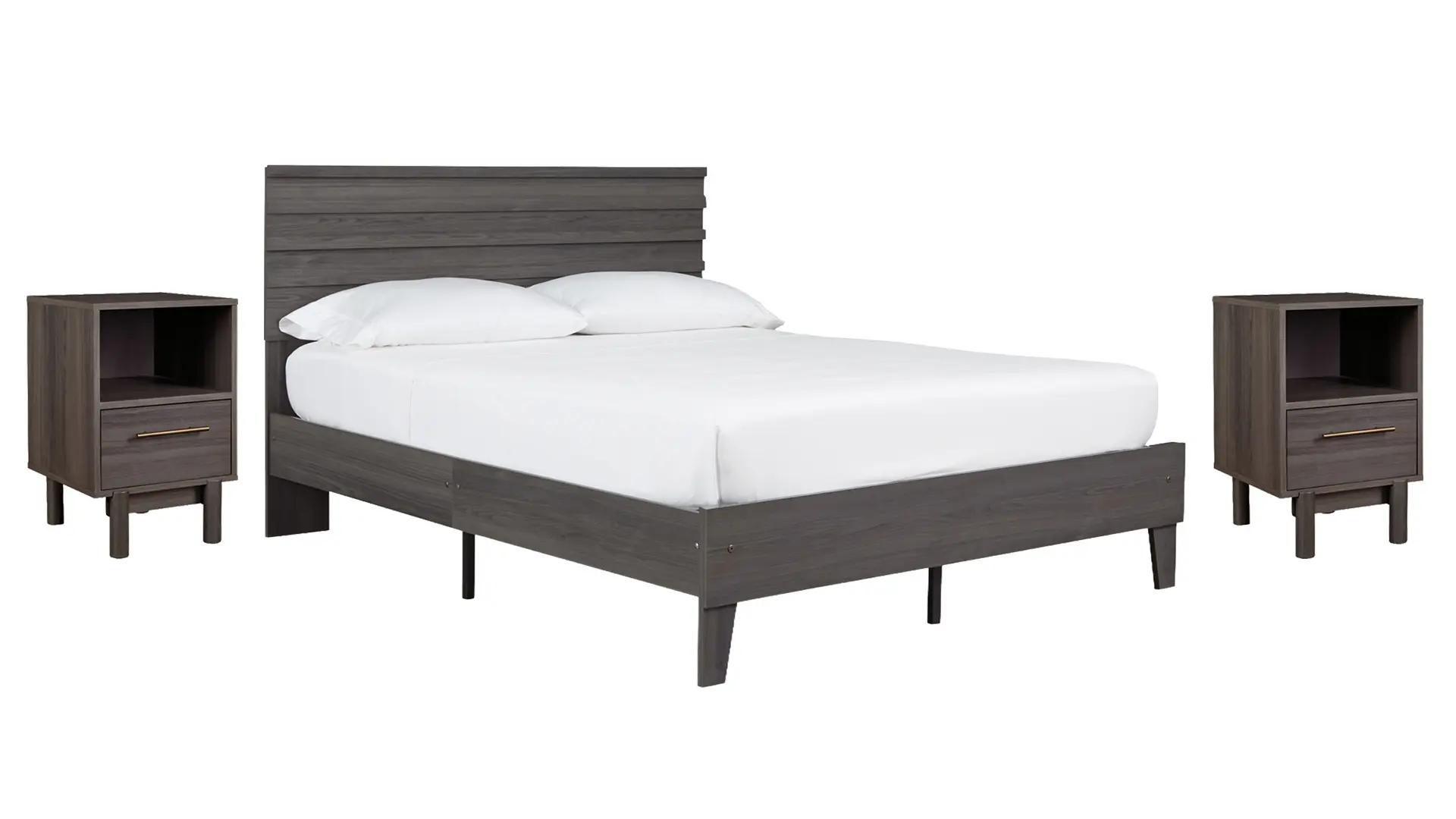 BRYMONT BEDROOM SET (BED + 2 NIGHTSTANDS) photo